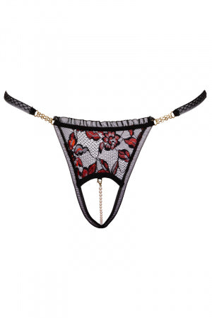 String dentelle ouvert bicolore Cottelli LINGERIE · Cotelli Lingerie · vue 2