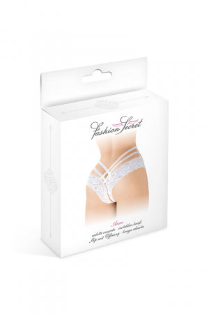 Tanga ouvert Anne blanc · Fashion Secret · vue 2