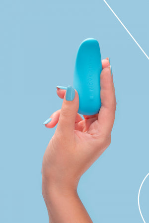 Mini vibro rechargeable ThrillLeaf bleu · Fairygasm · vue 2