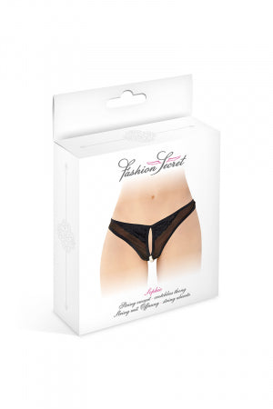String ouvert avec perles Sophie noir · Fashion Secret · vue 2