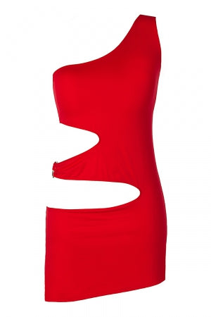 Robe rouge microfibre · Axami · vue 2