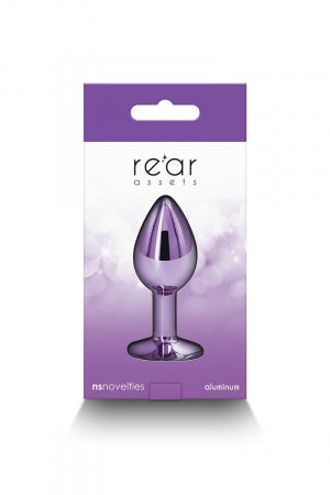Plug bijou aluminium chromé violet S · NS Novelties · vue 2