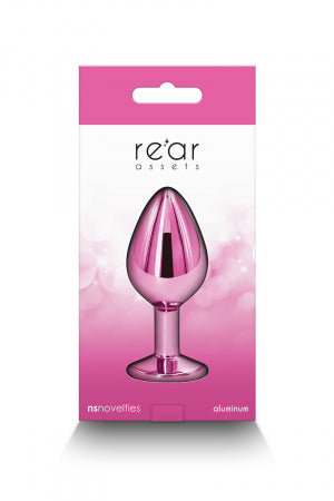 Plug bijou aluminium chromé rose M · NS Novelties · vue 2