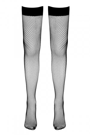 Bas résille autofixants noir · Cotelli Legwear · vue 2