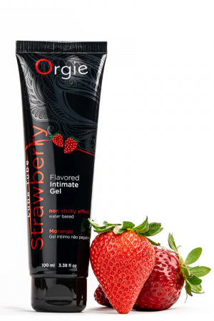 Lubrifiant eau Lube Tube fraise 100ml · Orgie · vue 2
