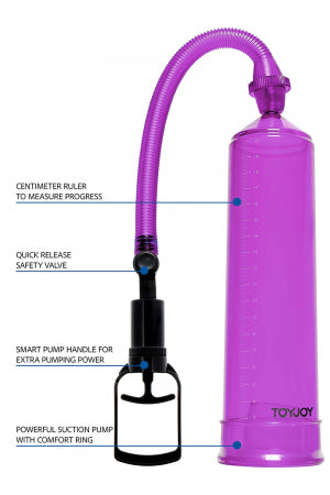 Pompe à pénis Power Pump violet Toy Joy