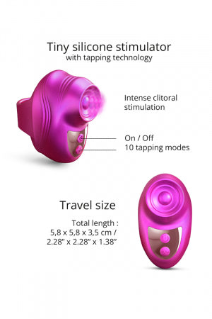 Stimulateur clitoridien Kisscool fuchsia · Love to Love · vue 2