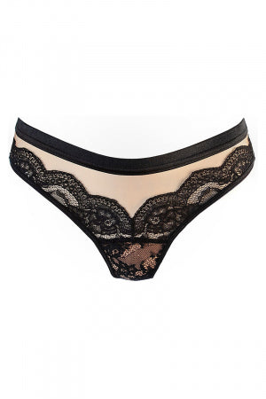 String tulle et dentelle noir · Axami · vue 2