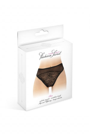 Tanga noir ouvert Ava · Fashion Secret · vue 2