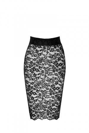 Jupe lacée Ambivalence dentelle · Noir Handmade · vue 2