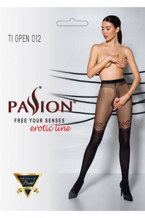 Collants ouverts 20/40 deniers noir · Passion bas et collants · vue 2