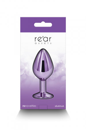 Plug bijou aluminium chromé violet M · NS Novelties · vue 2