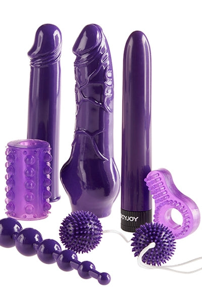 Coffret sextoys 9 pièces Mega Purple Sextoy Kit Toy Joy pour varier les plaisirs