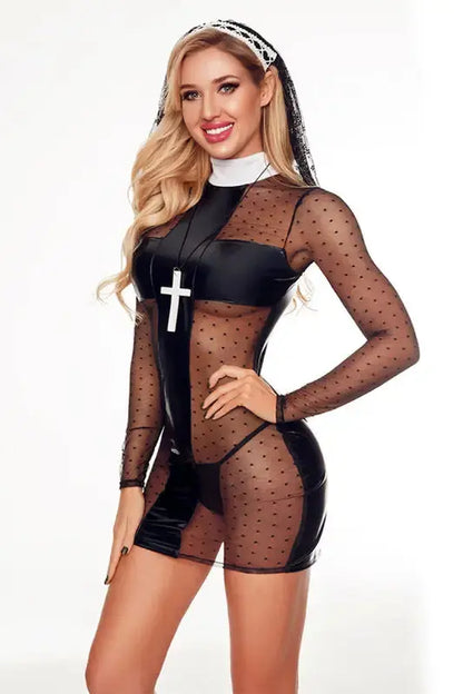 Costume ou Déguisement sexy de nonne pour vos soirées coquines chez LollyDoll.