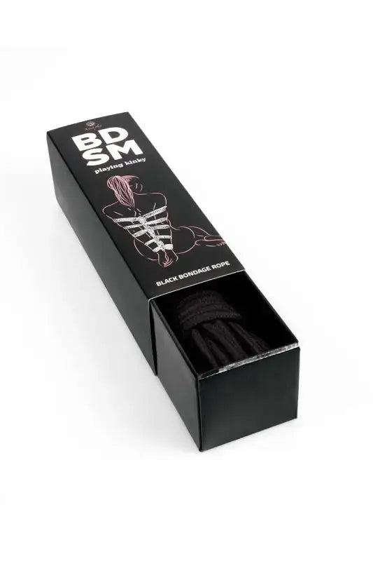 Corde de bondage 10m Secret Play, dans son emballage, accessoire BDSM pour jeux sensuels et excitants disponible chez LollyDoll