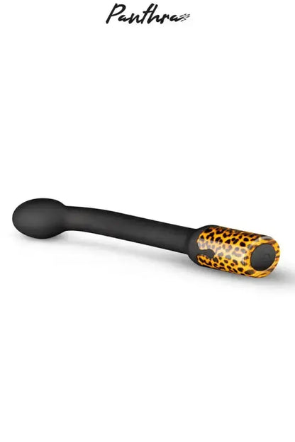 Vibromasseur point G Nila de Panthra, élégant avec un design en léopard, conçu pour stimuler le plaisir.