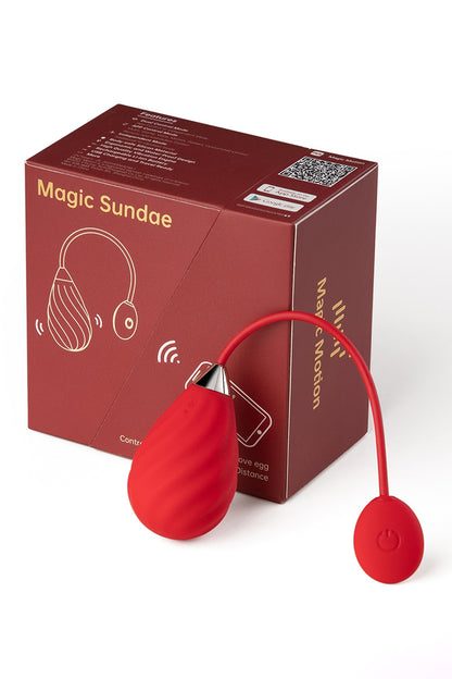 Œuf vibrant connecté Magic Sundae rouge Magic Motion