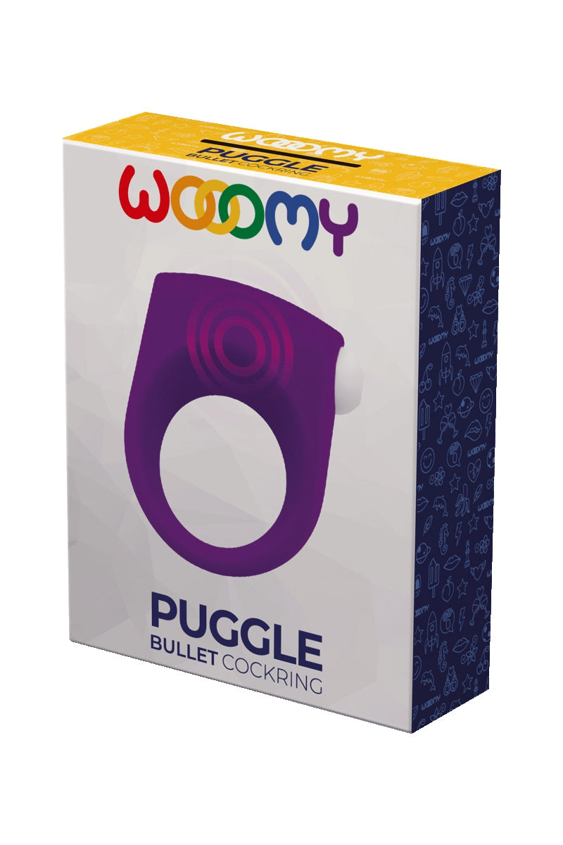 Cockring vibrant à bullet amovible Puggle Wooomy