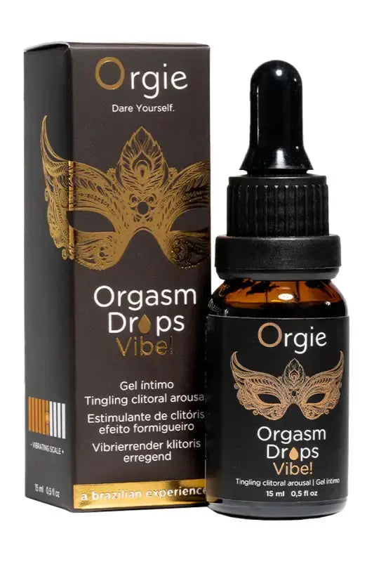 Gel d'excitation du Clitoris Orgasm Drops Vibe 15ml disponible chez LollyDoll