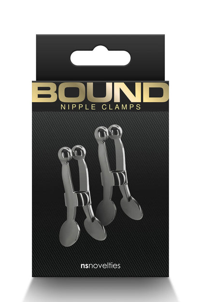Nipple clamps soit pinces à tétons noire en métal confortables et jolies