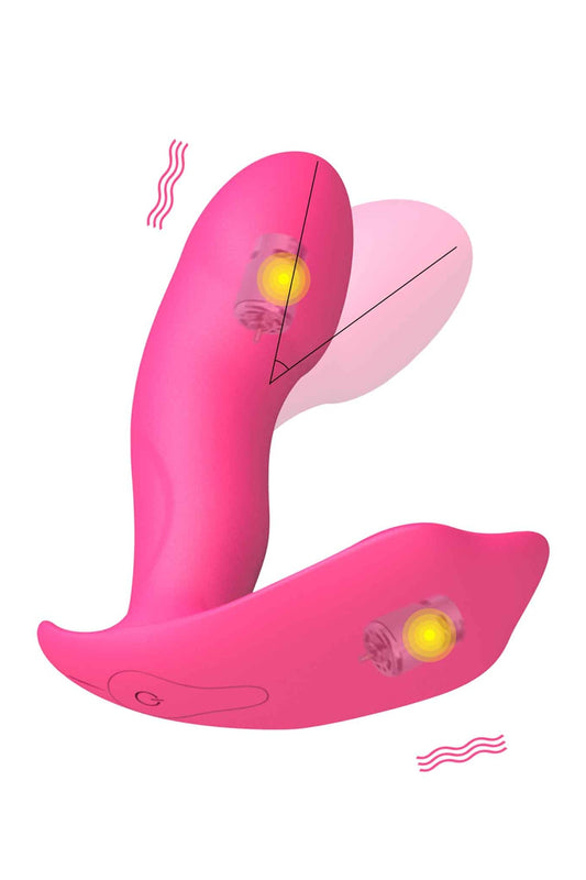 Vibromasseur portable chauffant télécommandé Secret Clit Dorcel