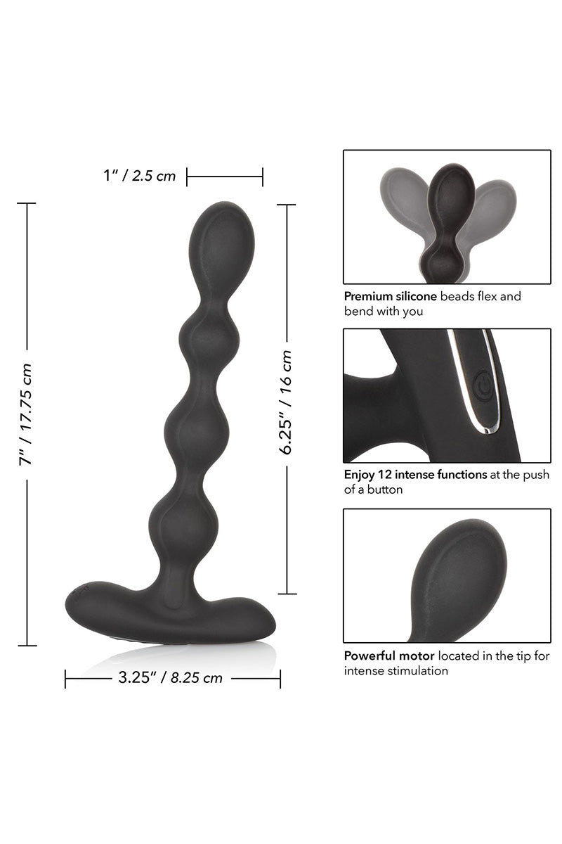 Chapelet anal vibrant flexible Eclipse Slender Beads Calexotics