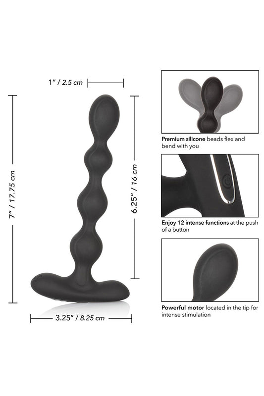 Chapelet anal vibrant flexible Eclipse Slender Beads Calexotics