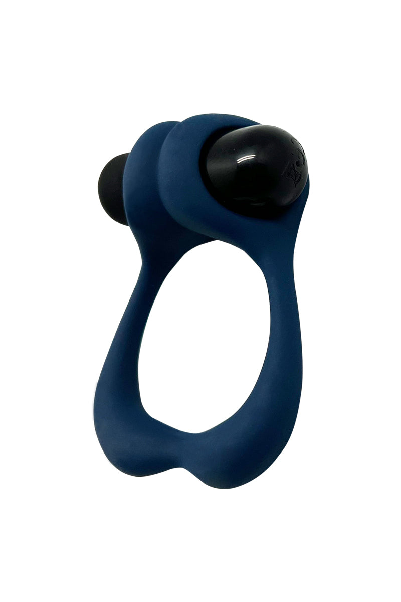 Cockring vibrant en silicone Nutty bleu tempête Alive