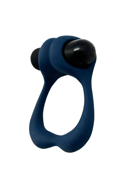 Cockring vibrant en silicone Nutty bleu tempête Alive