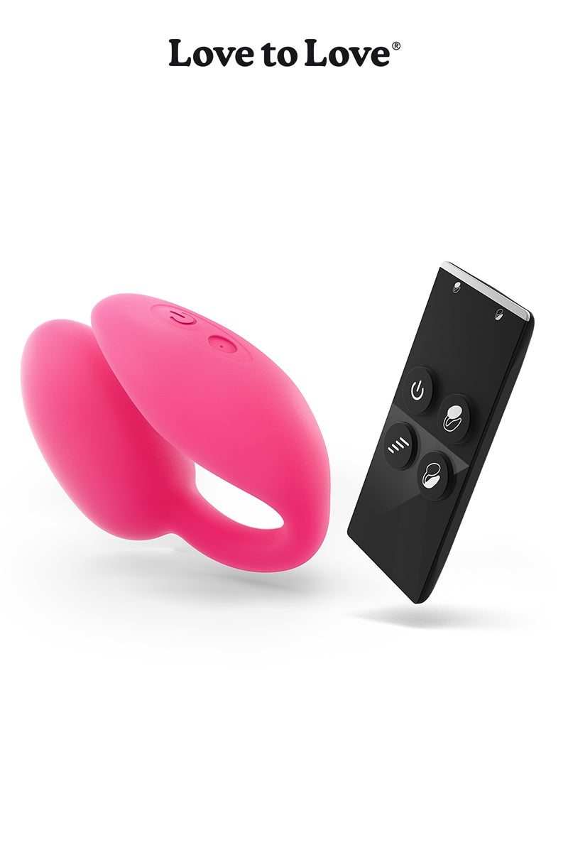 Œuf vibrant télécommandé double moteur Wonderlove Love to Love