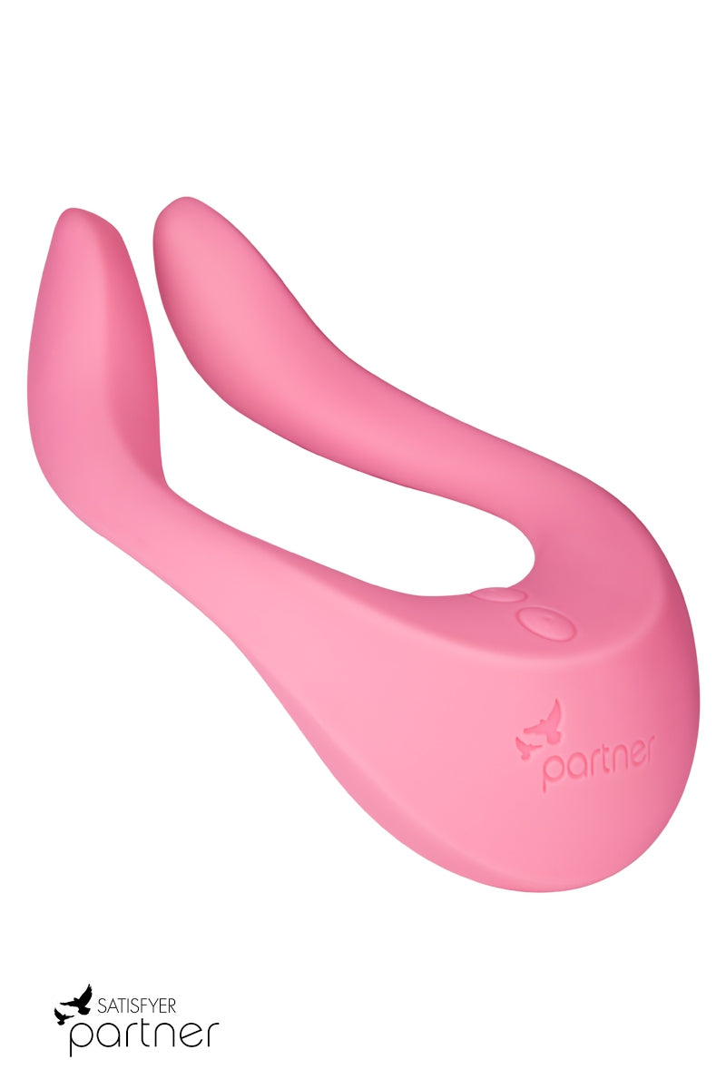 Stimulateur couple vibrant Endless Joy rose Satisfyer