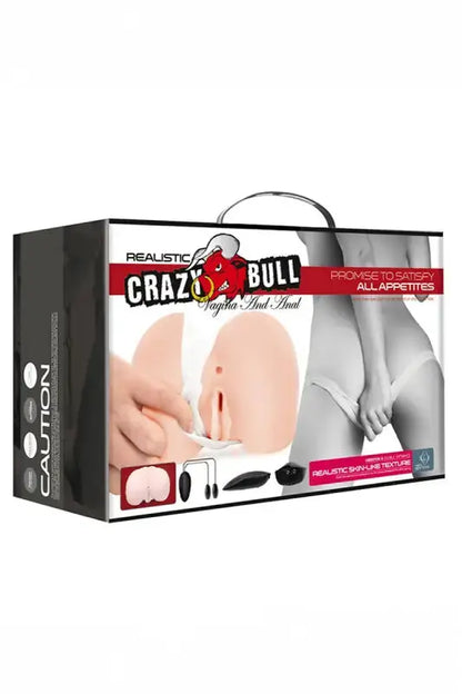 Boîte Masturbateur fessier vaginale réaliste Crazy Bull.