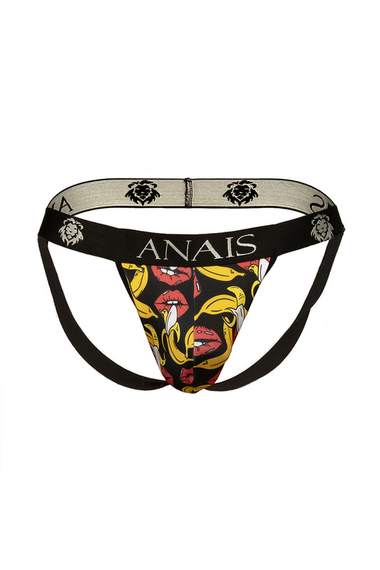 Jock strap homme imprimé bananes Banana noir Anaïs for Men