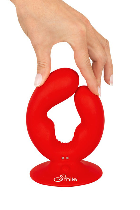 Double vibromasseur DP à ventouse Dual Vibrator Sweet Smile