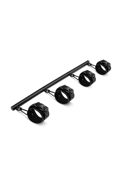 Barre d’écartement réglable en aluminium noire Bedroom Fantasies
