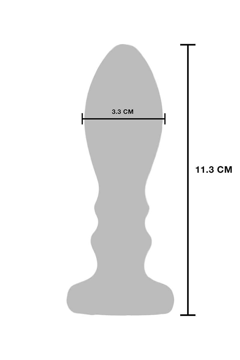 Plug anal vibrant en acier inoxydable The Slider Toy Joy
