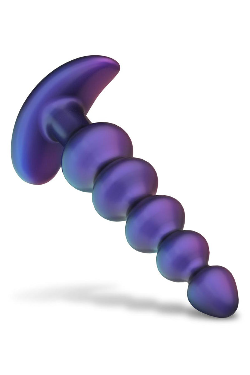Plug anal vibrant à perles télécommandé Galaxy Force Hueman