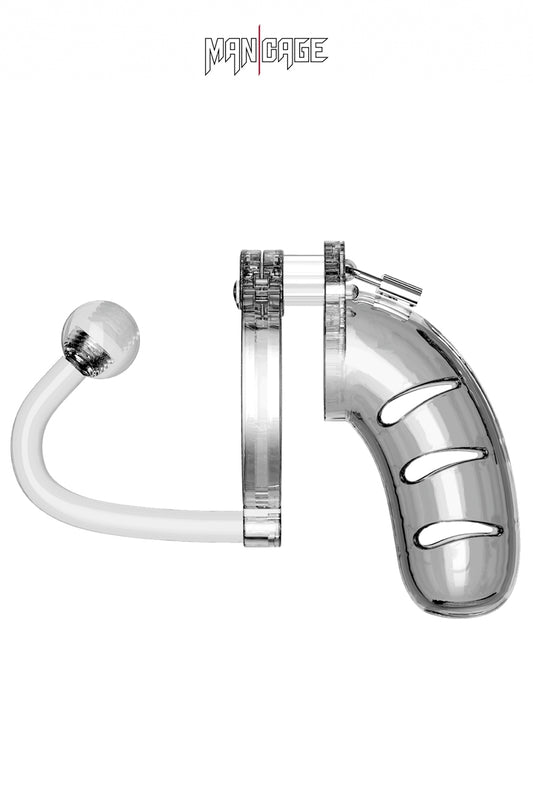 Cage de chasteté 11,5 cm avec plug anal n°11 ManCage