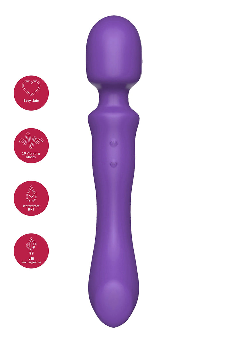 Vibromasseur double face 2 en 1 rechargeable She E-O