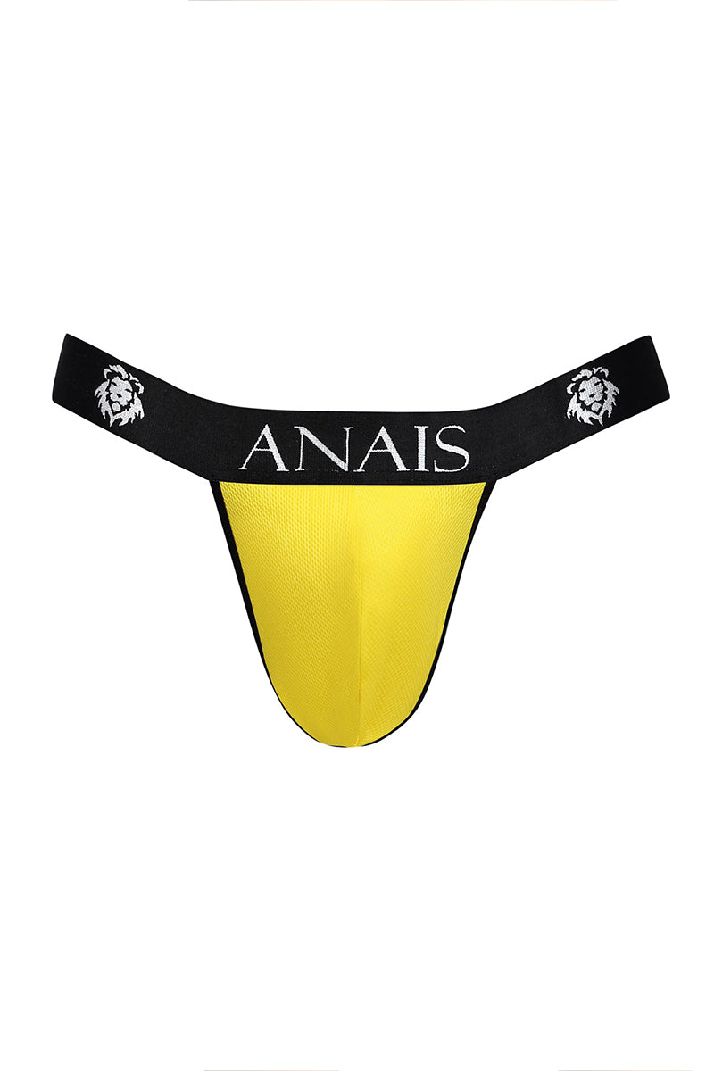 Jock strap homme tissu texturé jaune Tokio Anaïs for Men