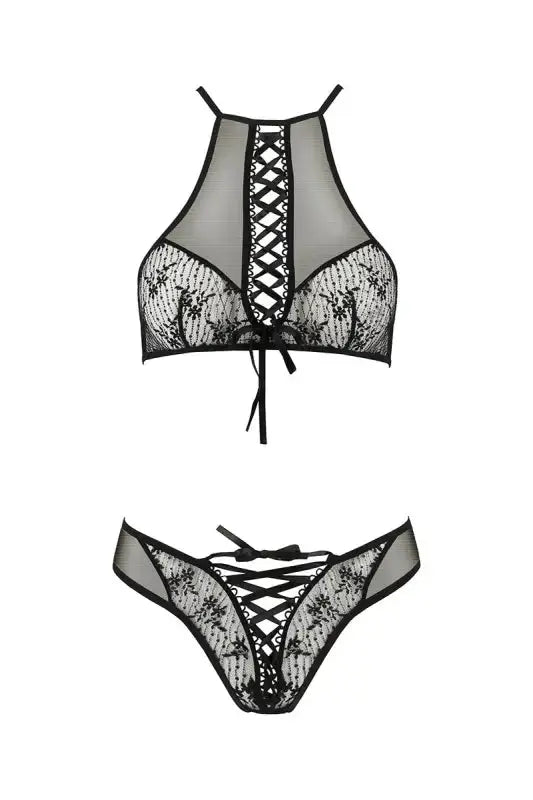 Ensemble lingerie sexy en dentelle noire chez LollyDoll