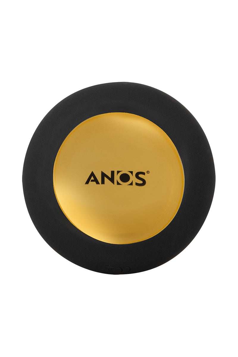 Plug anal vibrant à perles rotatives télécommandé Anos