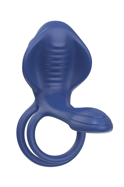 Anneau vibrant pour couple slim télécommandé bleu Xocoon
