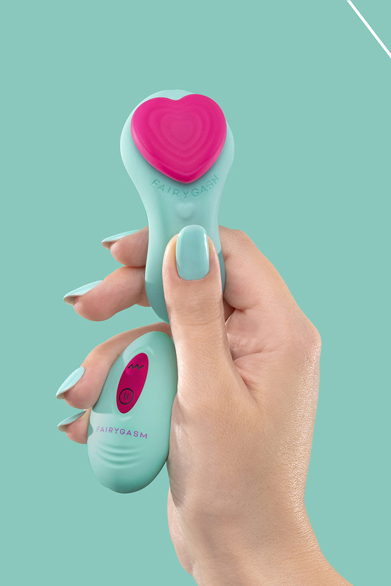 Stimulateur de culotte télécommandé HeartGem vert Fairygasm