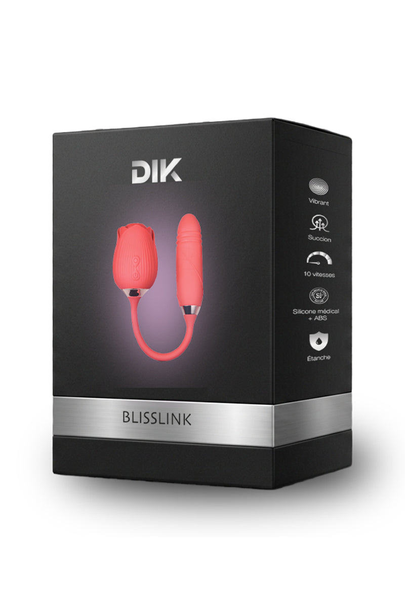 Stimulateur clitoridien va-et-vient et aspiration Blisslink DIK