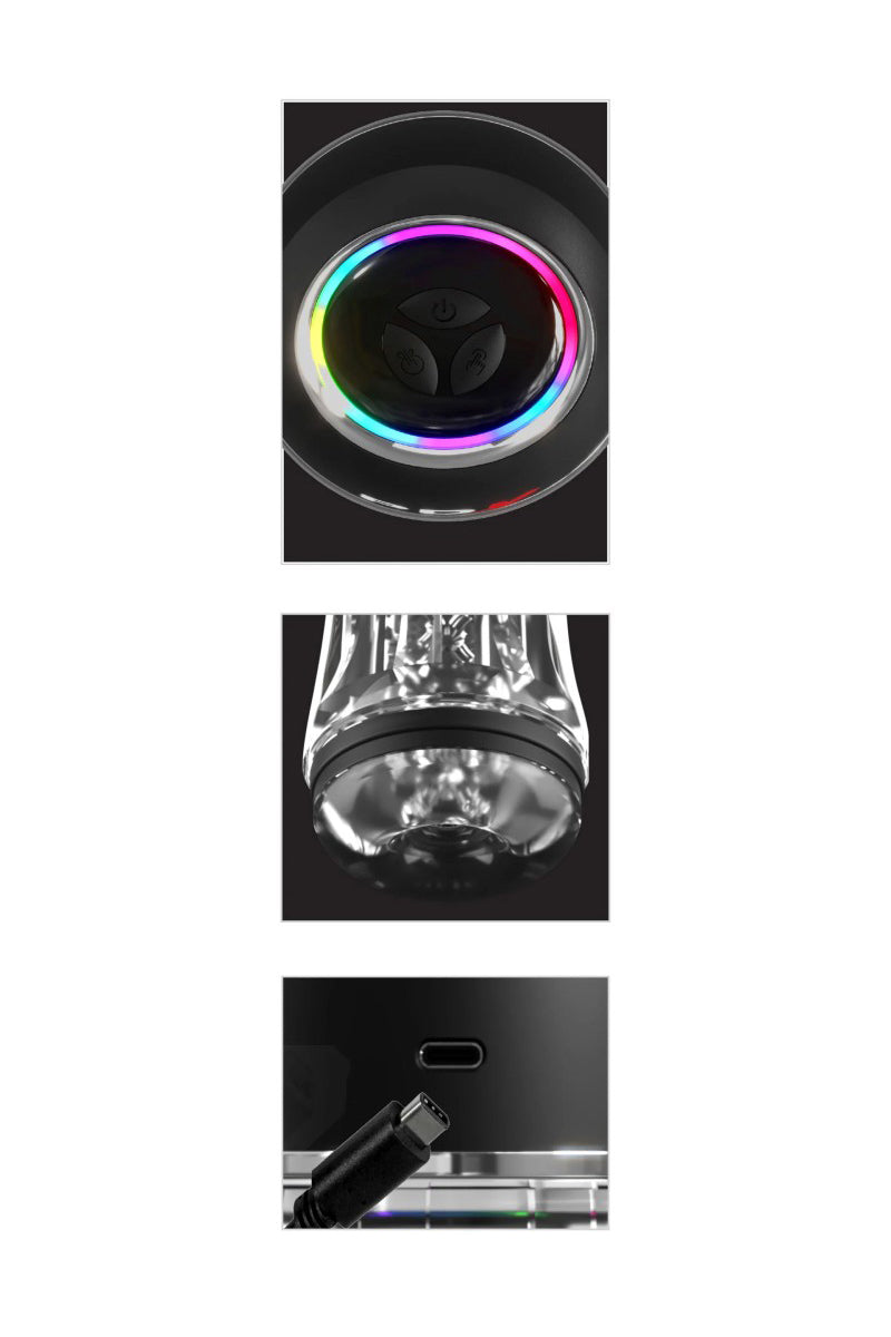 Masturbateur aspirant transparent PDX Elite ViewTube Pro Pipedream
