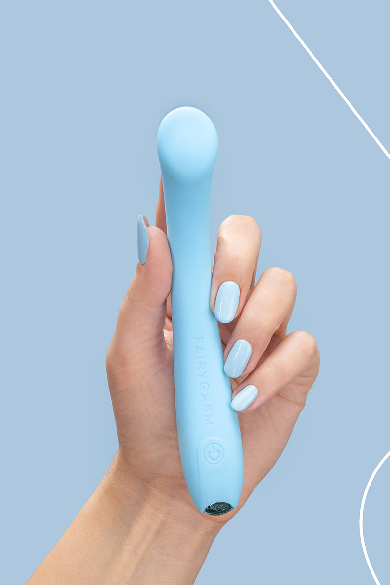 Vibromasseur point G incurvé MerryWand bleu Fairygasm