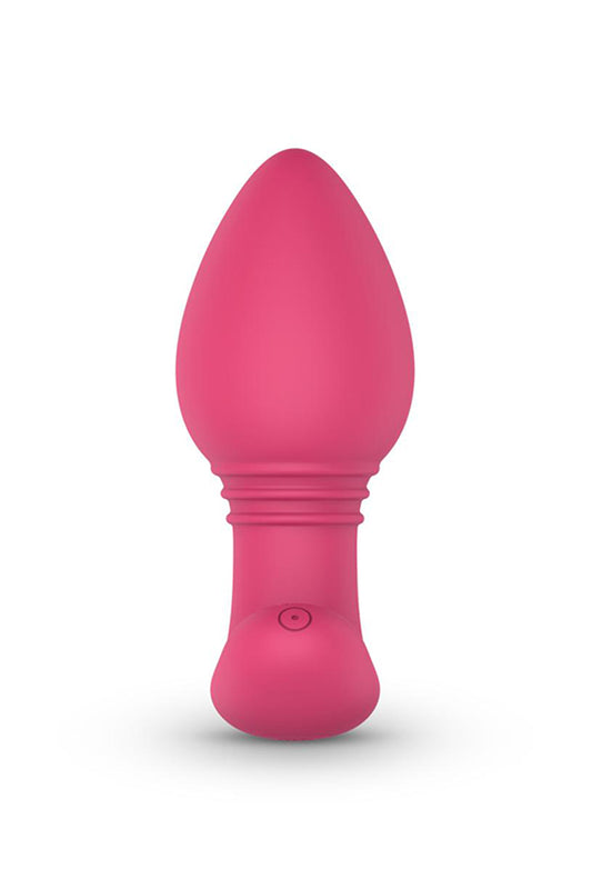Plug anal vibrant connecté en silicone Axel rose EasyConnect