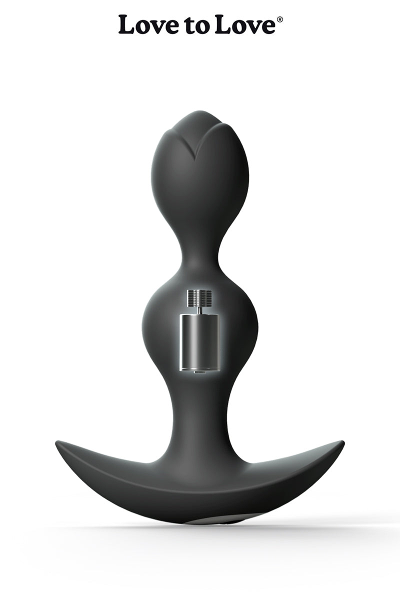Plug anal vibrant rechargeable Twinny Bud noir Love to Love