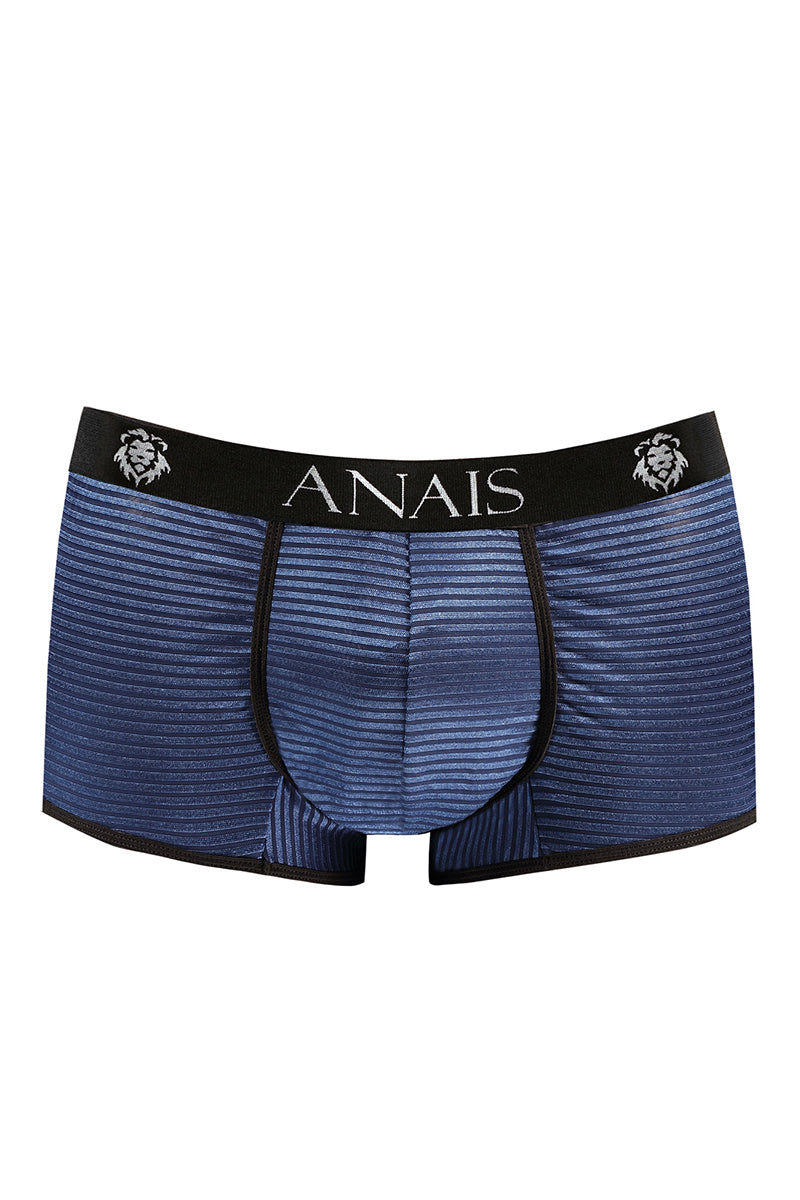 Boxer rayé transparent et bleu brillant Naval Anaïs for Men